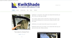 Desktop Screenshot of kwikshade.com