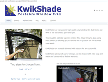 Tablet Screenshot of kwikshade.com